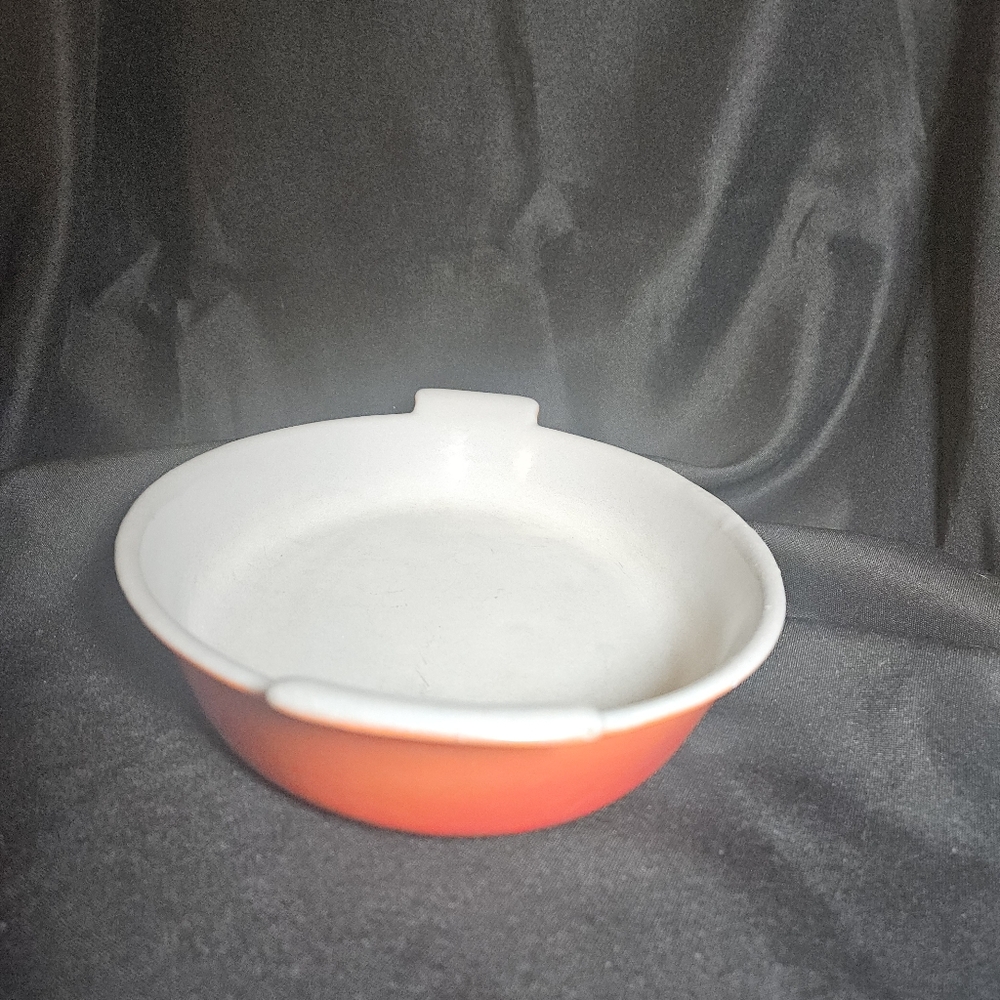 Vintage Prizer Ware flame orange cast iron enamel Oval baking dish - Picture 5 of 14